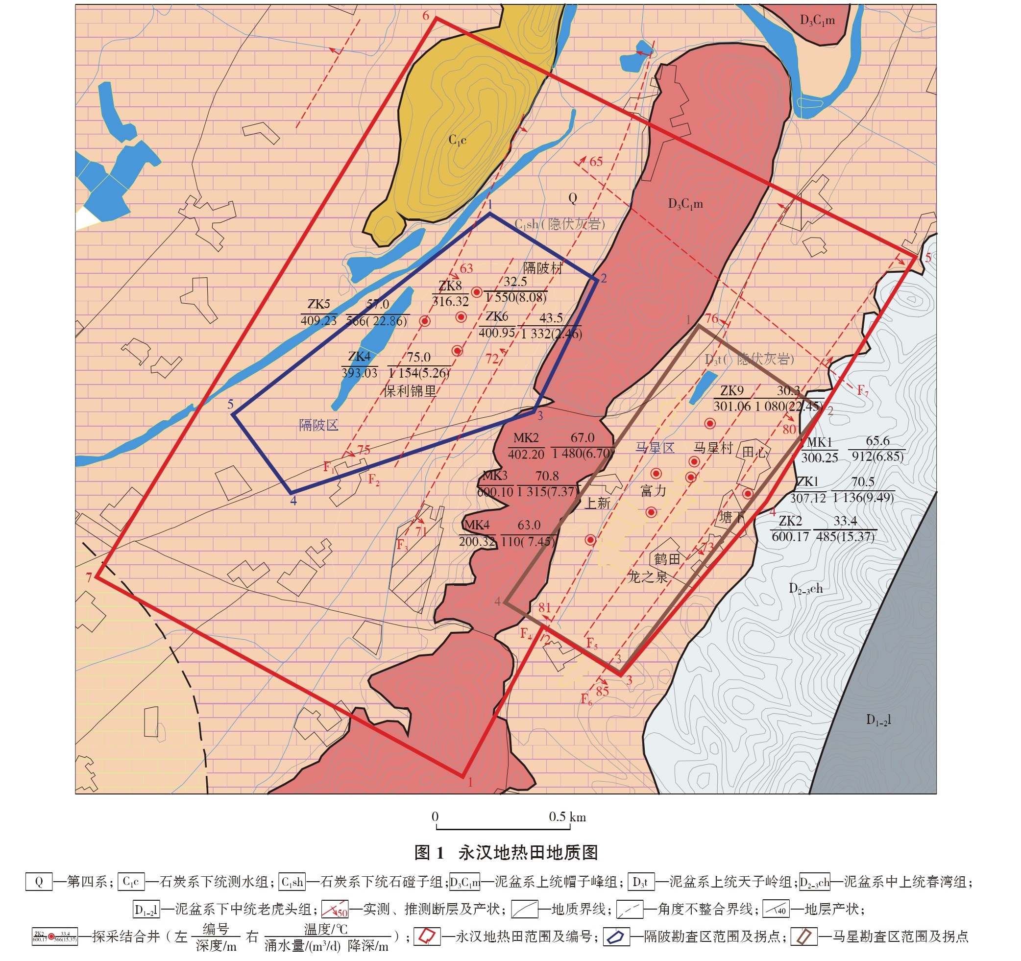 龍門(mén)縣永漢地?zé)幔厝┵Y源分布規(guī)律-地?zé)衢_(kāi)發(fā)利用-地大熱能